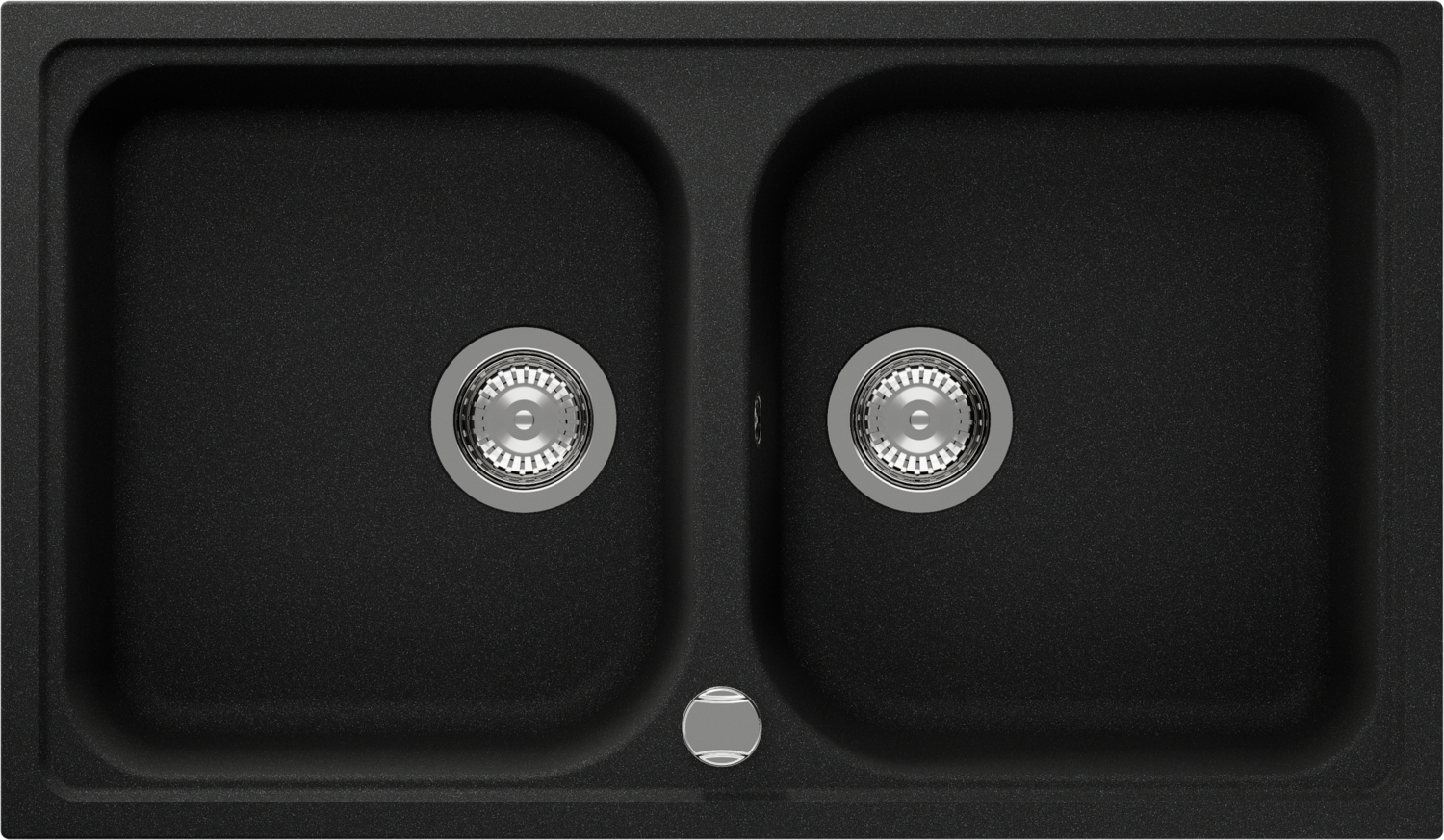 Kitchen Sink Viola N-200 Black (Onyx) CRISTALITE®