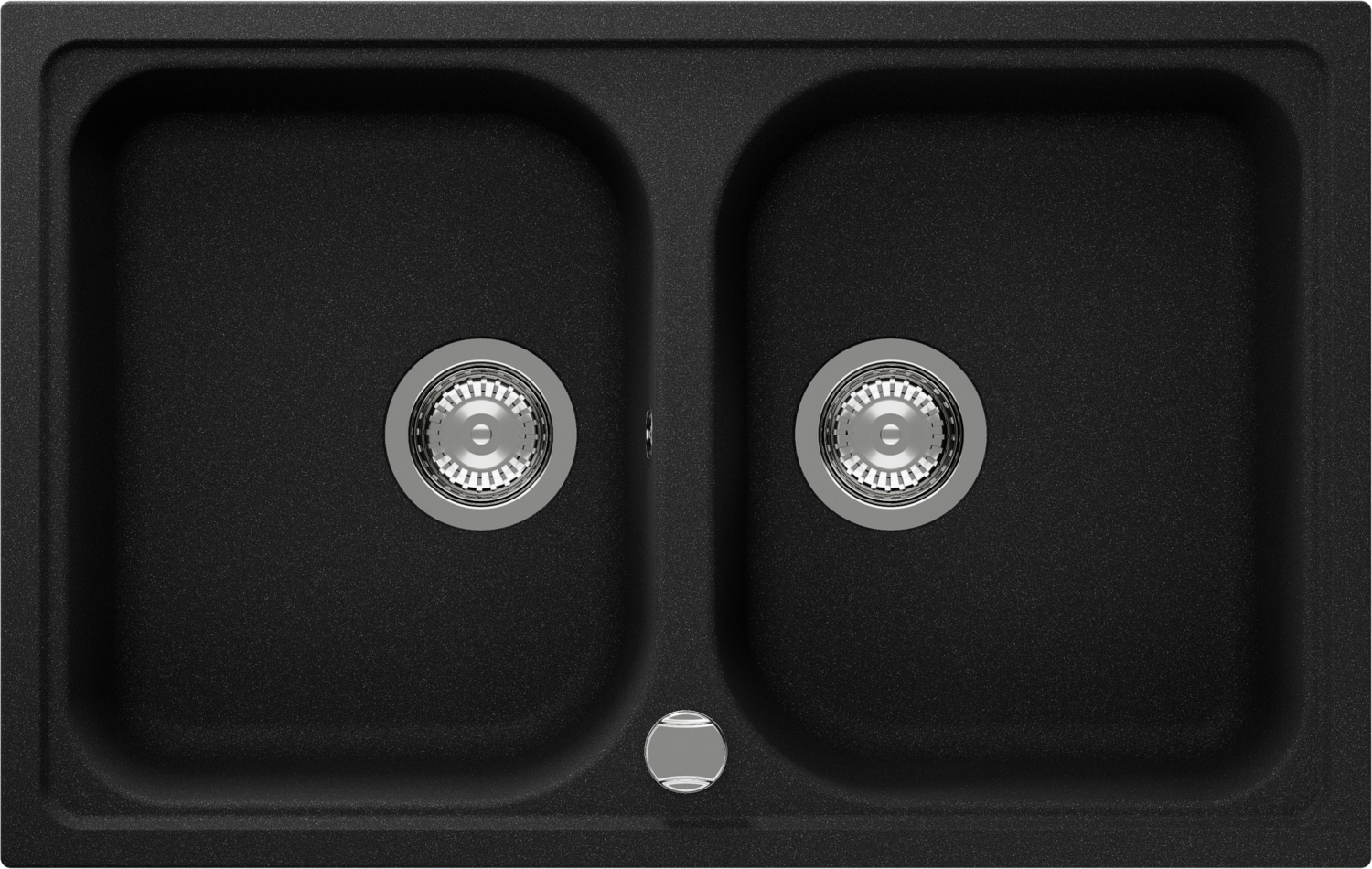 Kitchen Sink Viola N-200S Black (Onyx) CRISTALITE®