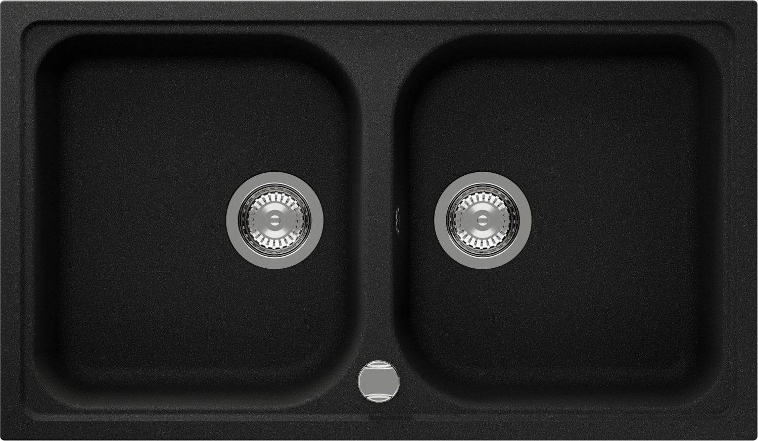 Kitchen Sink Viola N-200 Black (Onyx) CRISTALITE®