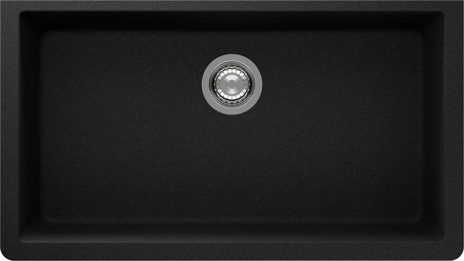 Kitchen Sink Virtus N-100XLY Black (Onyx) CRISTALITE®