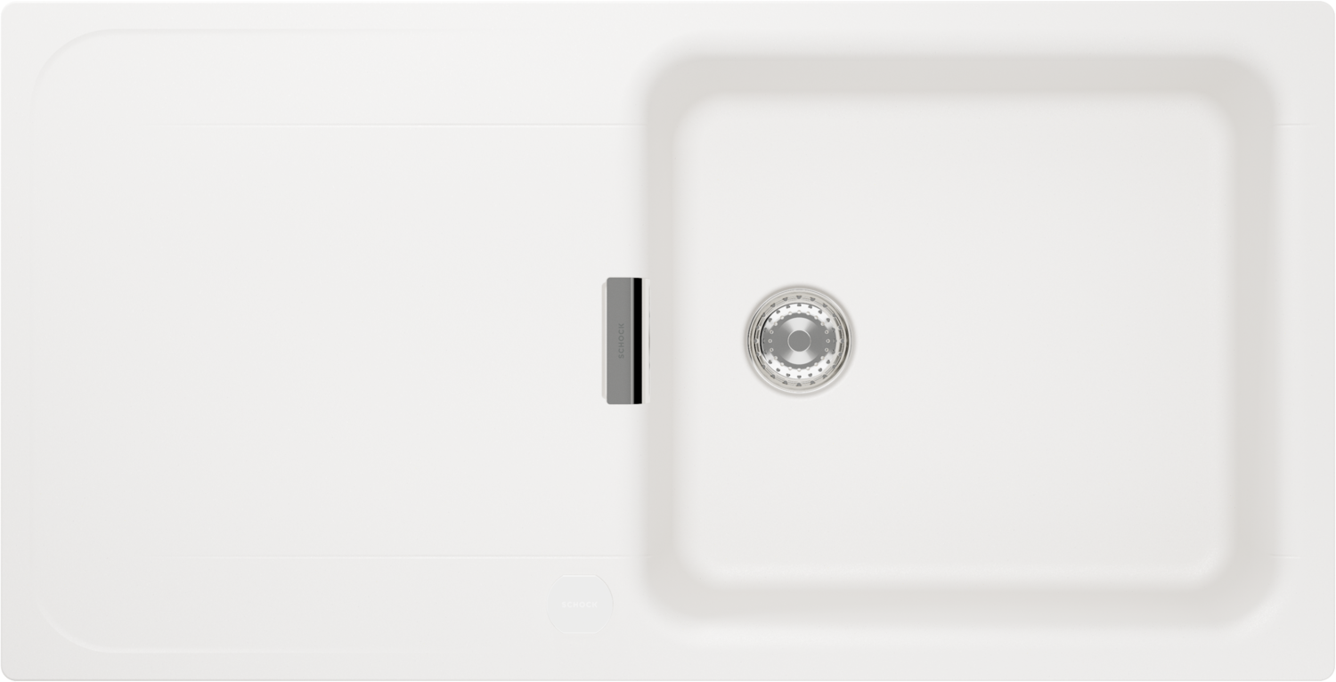 Kitchen Sink Wembley D-100L White (Polaris) CRISTADUR®