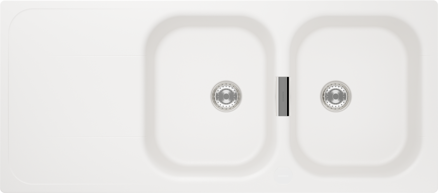 Kitchen Sink Wembley D-200 White (Polaris) CRISTADUR®